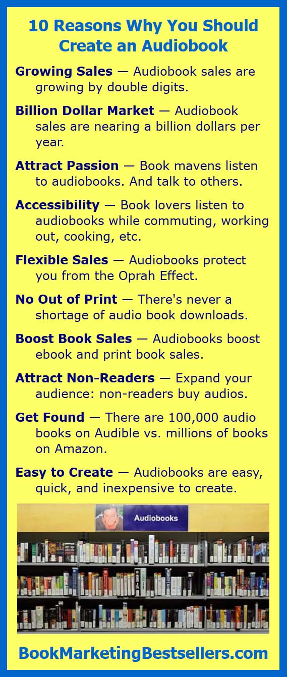 10 Reasons Why You Should Create an Audiobook Book Marketing Bestsellers