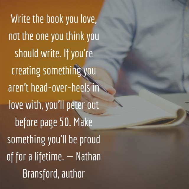 Nathan Bransford on writing books