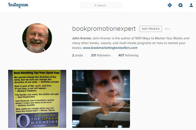 Instagram social network - tips on how to use Instagram to build an audience and sell more books.