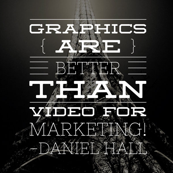 Graphics Are Better Than Videos