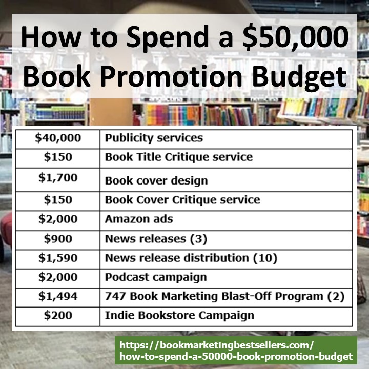 $50,000 Book Promotion Budget