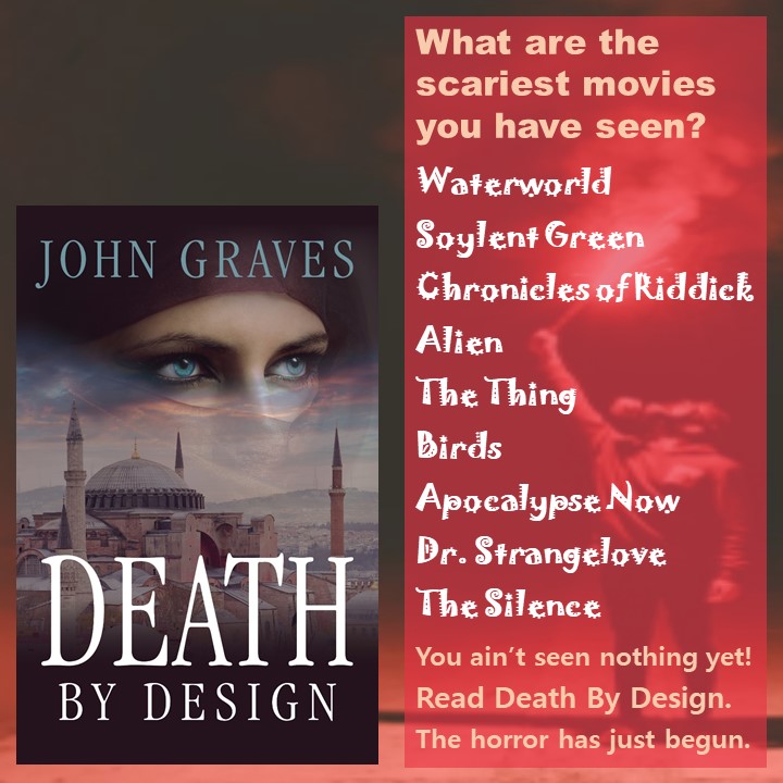 Can you create lists like the ones John Graves creates for his tip-o-graphics to target readers of thrillers? In this graphic, he focuses on the scariest movies you've ever seen.