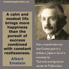 Albert Einstein on Happiness and Success