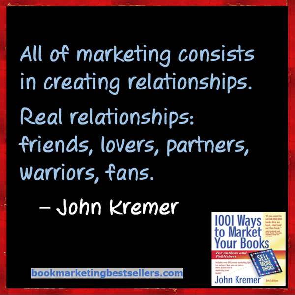 Book Marketing Tip: Creating Relationships