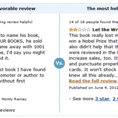 Good and Bad Reviews on Amazon.com