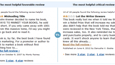 Good and Bad Reviews on Amazon.com