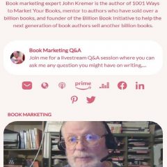 Book Marketing Snipfeed page