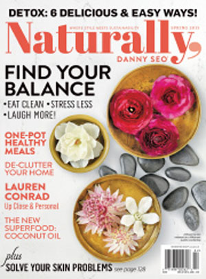 Naturally, Danny Seo Magazine is a quarterly magazine devoted to food, health, food travel, entertaining, green living, beauty, and art.