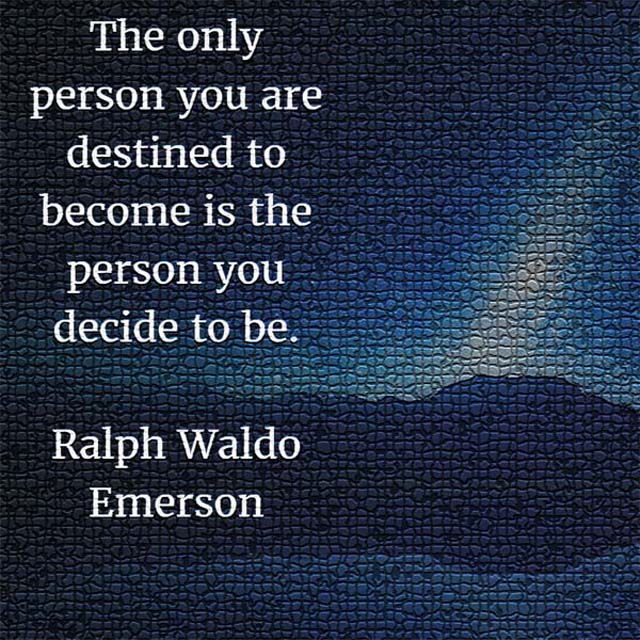 Ralph Waldo Emerson: On Your Destiny