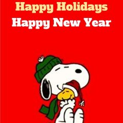 Happy Holidays from Snoopy, Woodstock, and John Kremer