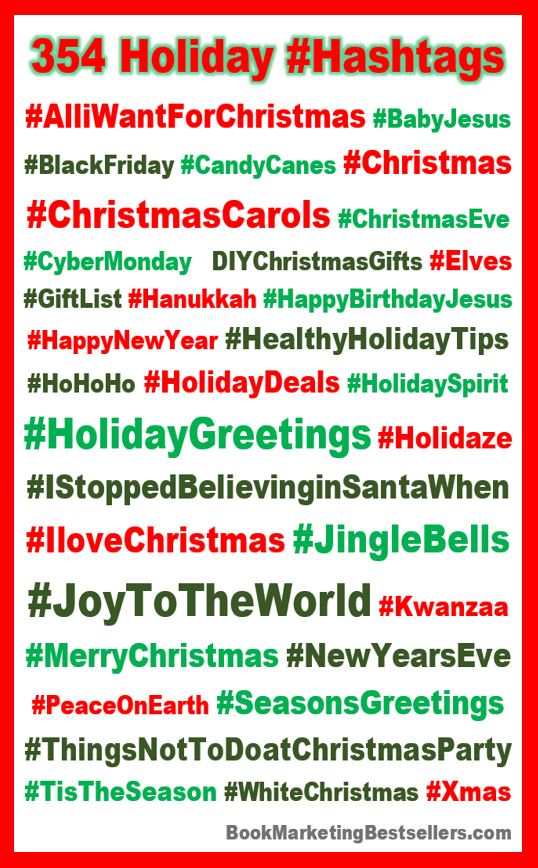 Holiday Hashtags The Best Hashtags for the Holiday Season Book