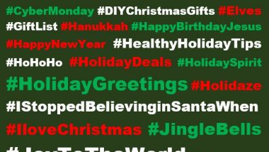 Holiday Hashtags: Here are a few of the great hashtags you can use when you post about the winter holiday season — so far, 354 Holiday #Hashtags!