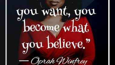 Oprah Winfrey on Belief