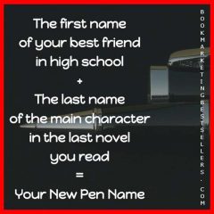 How to Choose a Pen Name