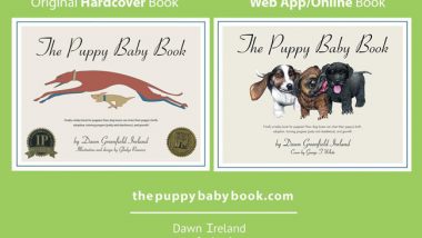 The Puppy Baby Book Postcard