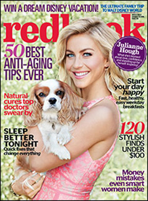 Redbook Magazine for women: a monthly woman's magazine that covers fashion, beauty, health, relationships, fitness, food, nutrition, personal finances, and more.