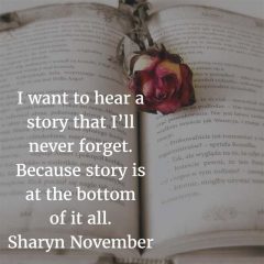 Sharyn November on Stories