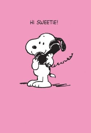 Snoopy Makes a Phone Call - Hi Sweetie
