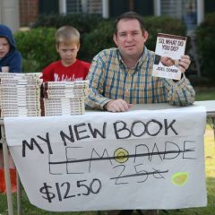 So What Do You Do? lemonade stand for selling books