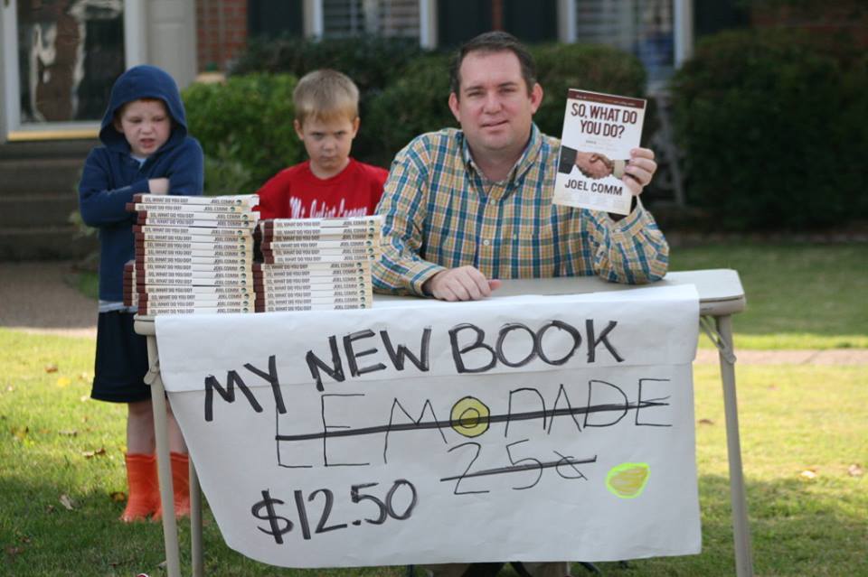 So What Do You Do? lemonade stand for selling books