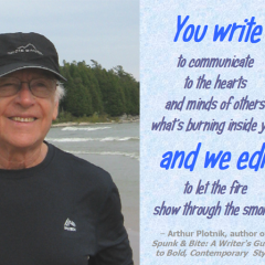 Writing versus Editing by Arthur Plotnik