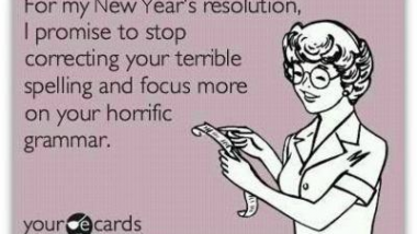 Grammar New Year's Resolution