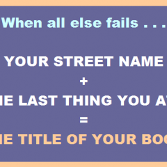 the title of your book